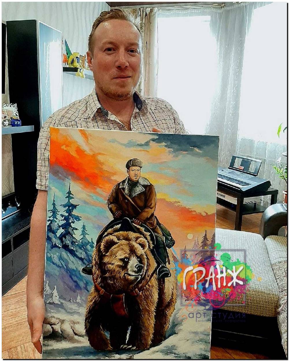 портрет маслом по фотографии