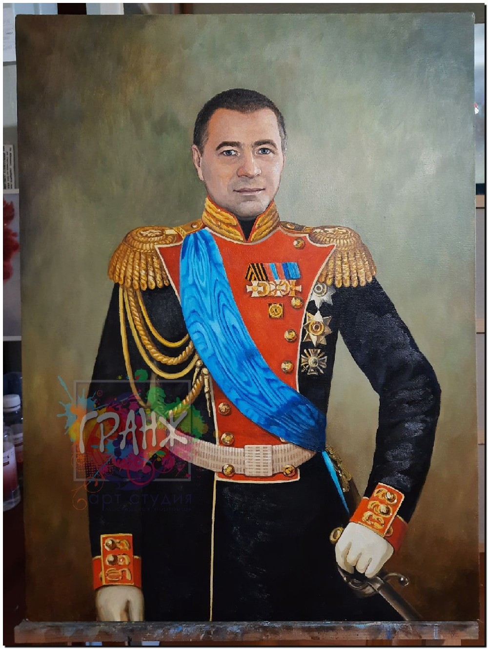 портрет маслом по фотографии