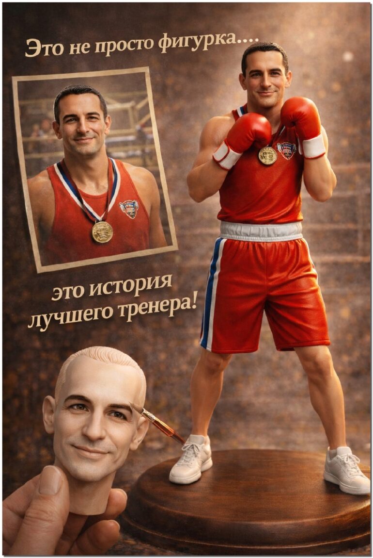 Фигурки спортсменов разных видов спорта